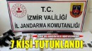 İzmir'de uyuşturucu operasyonlarında yakalanan 7 şüpheli tutuklandı
