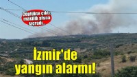 İzmir'de yangın alarmı! Çöplükteki yangın makilik alana sıçradı..