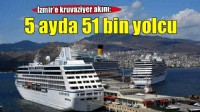 İzmir'e yılın ilk 5 ayında denizden 51 bin yolcu geldi