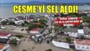 İzmir'in Çeşme ilçesinde sağanak hayatı olumsuz etkiliyor
