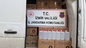 İzmir’de 1 ton etil alkol ele geçirildi