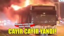 İzmir’de belediye otobüsünde yangın
