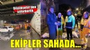 İzmir’de ekipler gece boyunca sahada