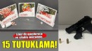 İzmir’de uyuşturucu ve silah operasyonu; 15 tutuklama
