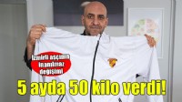 İzmirli aşçı 5 ayda 50 kilo verdi!