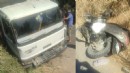 Kamyonla çarpışan motosiklet sürücüsü yaralandı