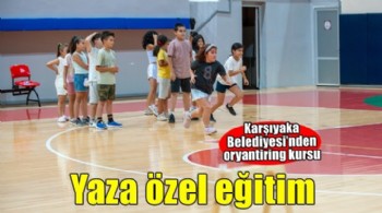 Karşıyakalı çocuklara yaza özel oryantiring eğitimi
