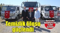 Karşıyaka’nın temizlik filosu üç yeni kamyonla güçlendi