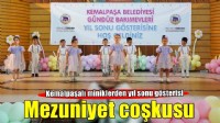 Kemalpaşa'da miniklerin mezuniyet coşkusu