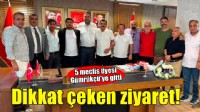 Konak Belediyesi'nin 5 meclis üyesi Gümrükçü'yü ziyaret etti