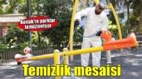 Konak’ın parklarında temizlik mesaisi