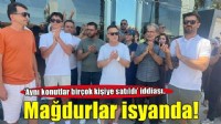 Konut mağdurlarından firma önünde eylem