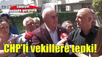 Kooperatif mağdurlarından CHP'li vekillere emniyet önünde tepki!