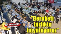 Köy meydanında Ramazan buluşması