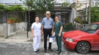 Kuşadası Belediyesi Evde Bakım Birimi'nden Babalar Günü ziyareti