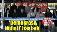 Kuşadası'nda Başkan Günel için 'Demokrasi Nöbeti' başladı!