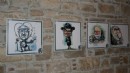 Kuşadası'nda Uluslararası Portre Karikatürleri Sergisi açıldı