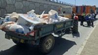 Kuşadası'nda uygunsuz hafriyat kamyonlarına ceza
