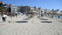 Kuşadası plajlarında sezon hazırlığı başladı