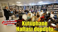 Kütüphane haftası dopdolu:müzik,resim ve yaratıcı dram bir arada