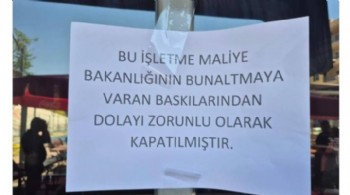Maliye'nin denetimlerine tepki gösteren esnaf dükkanını kapattı