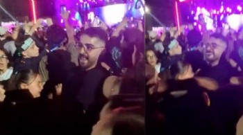 Manifest konserinde kadına şiddet! Ortalık karıştı