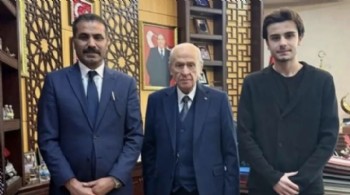 Mehmet Akif Ersoy soruşturmasında adı geçen Serkan Toper'den Devlet Bahçeli'ye ziyaret