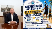 Menderes sahillerinde plaj voleybolu zamanı