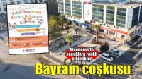 Menderes’te çocuklara bayram kutlaması