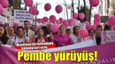 Menemenli kadınlardan pembe yürüyüş!