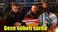 Meslek Fabrikası önünde gece nöbeti
