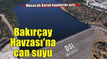 Musacalı Barajı'ndan 6 bin 100 dekar tarım arazisine su verilmeye başlandı