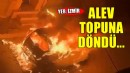 Park halindeki otomobil alev topuna döndü