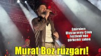 Şarkıcı Murat Boz 16. Emiralem Uluslararası Çilek Festivali'nde sahne aldı