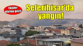 Seferihisar'da makilik alanda yangın!