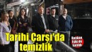 Tarihi Bornova Çarşısı’nda temizlik mesaisi