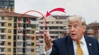 Trump'ın Ankara’da kalacağı otelin karşısına Filistin bayrağı asıldı