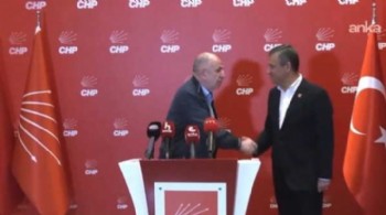 Ümit Özdağ CHP Genel Merkezi’nde Özgür Özel ile görüştü
