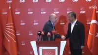 Ümit Özdağ CHP Genel Merkezi’nde Özgür Özel ile görüştü