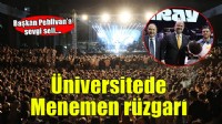 Üniversitede Menemen Belediyesi rüzgarı esti