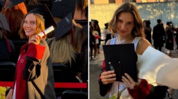 Ünlü oyuncu Alina Boz üniversiteden mezun oldu