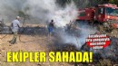 Urla Camiatik Mahallesi ormanlık alanda çıkan yangına müdahale sürüyor