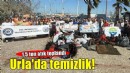 Urla'da kıyı ve deniz temizliği yapıldı
