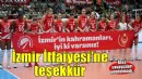 Voleybolun yıldızlarından İzmir İtfaiyesi’ne teşekkür
