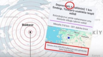 Yanlış deprem bildirimi 01.10'da milyonlarca kişiyi uykusundan uyandırdı