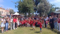 Yenifoça Anaokulu'na deprem eğitimi parkuruna kavuştu