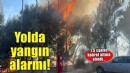 Yol kenarında yangın çıktı! Akaryakıt istasyonuna ulaşmadan söndürüldü...