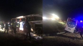 Yolcu otobüsü şarampole devrildi: 2 ölü, 34 yaralı!