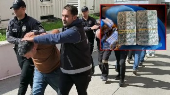 Zehir tacirlerinin akılalmaz yöntemi: Uyuşturucu haplara ‘afiyet olsun’ yazmışlar