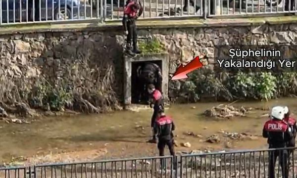 Cezaevinden kaçıp eşini öldürmüştü.. Polis menfezde yakaladı!